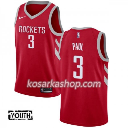 Dres Houston Rockets Chris Paul 3 Nike 2017-18 Crvena Swingman - Dječji
